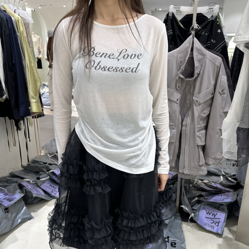 BENE韓國東大門直郵女裝新品職業熱賣時尚人氣推薦長袖T恤BENE長袖T恤圖色2