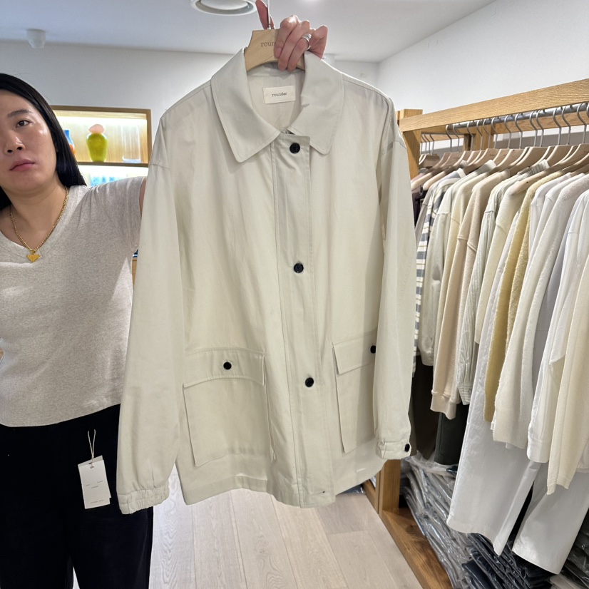ROUNDER韓國代購女裝新款職業熱賣時尚26春夏人氣夾克口袋ROUNDER夾克圖色1