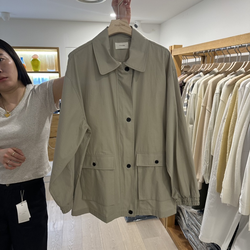 ROUNDER韓國代購女裝新款職業熱賣時尚26春夏人氣夾克口袋ROUNDER夾克圖色2