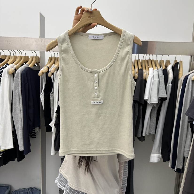 SPECIAL韓國東大門代購女裝新款時尚休閑人氣熱賣吊帶背心SPECIAL吊帶/背心圖色2