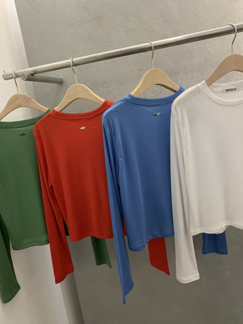 MOSAIC韓國代購女裝新品休閑熱賣推薦26春夏人氣時尚長袖T恤MOSAIC長袖T恤