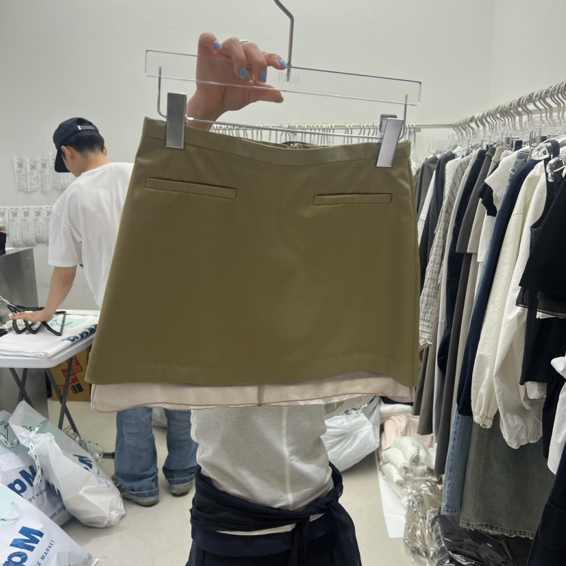 PADO韓國東大門直郵女裝新品時尚熱賣推薦休閑26春夏短裙PADO短裙圖色1