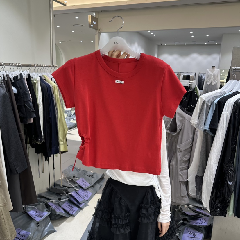 BENE韓國直郵女士新品26春夏人氣推薦熱賣休閑時尚職業T恤BENET恤圖色2