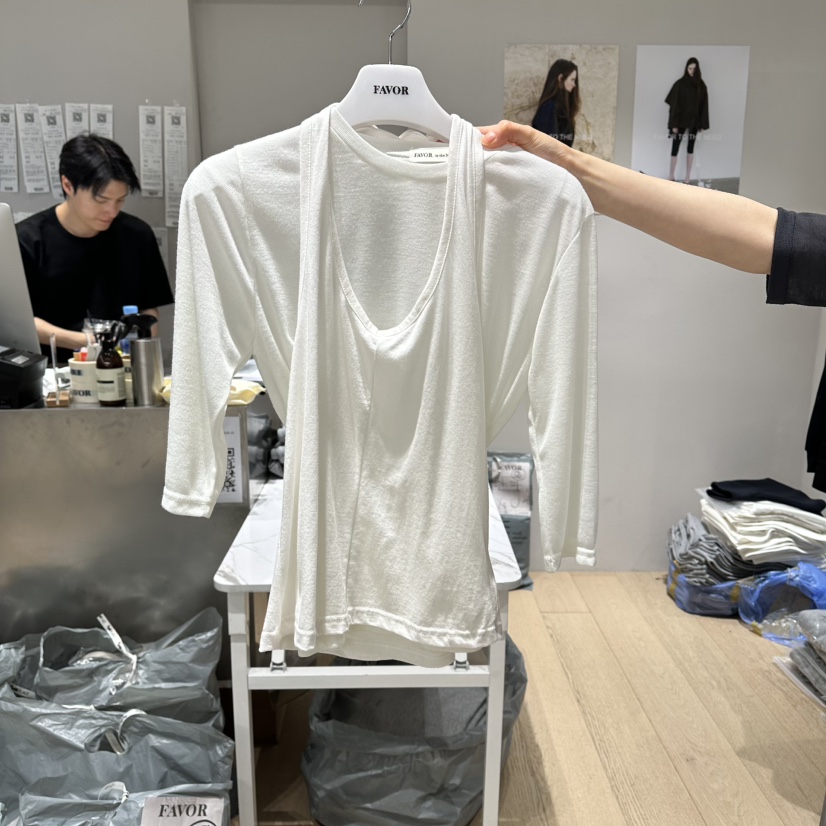 FAVOR-P韓國東大門直郵女裝新款時尚推薦吊帶背心不含內搭FAVOR-P吊帶/背心圖色2