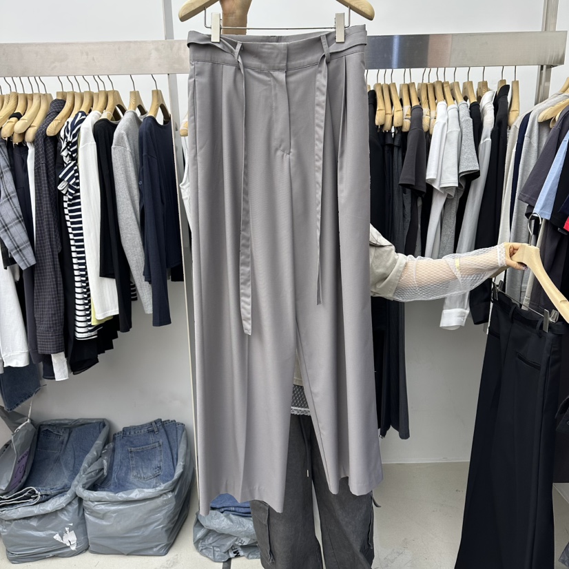 SPECIAL韓國直郵女士新款人氣時尚推薦26春夏休閑褲含腰帶SPECIAL休閑褲圖色1