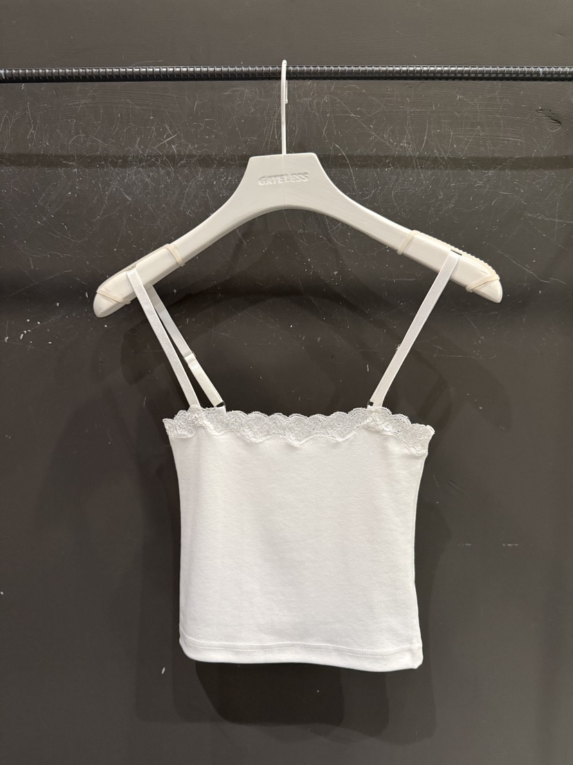 GATELESS韓國代購女裝新品時尚熱賣職業26春夏吊帶背心蕾絲GATELESS吊帶/背心圖色1