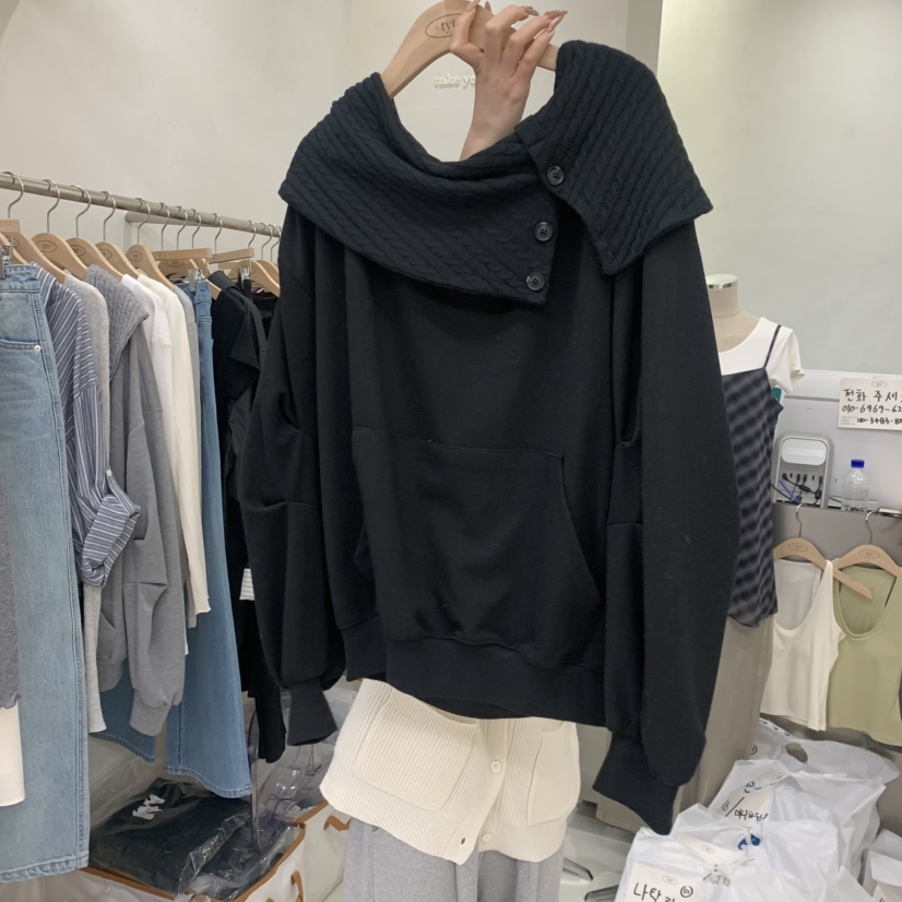 TAKE YOUE TIME韓國代購女裝新款休閑時尚職業衛衣露肩TAKE YOUE TIME衛衣圖色2