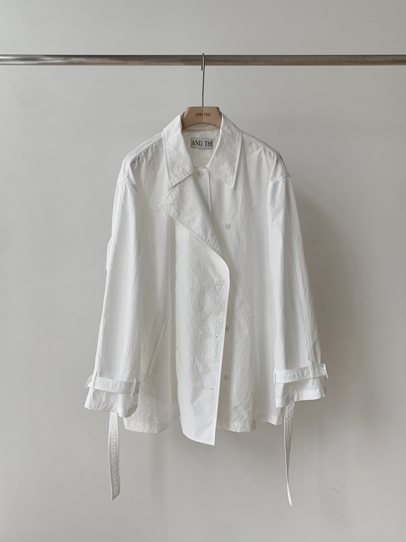 AND THE韓國直郵實拍女士新品熱賣職業推薦時尚夾克含腰帶AND THE夾克圖色3