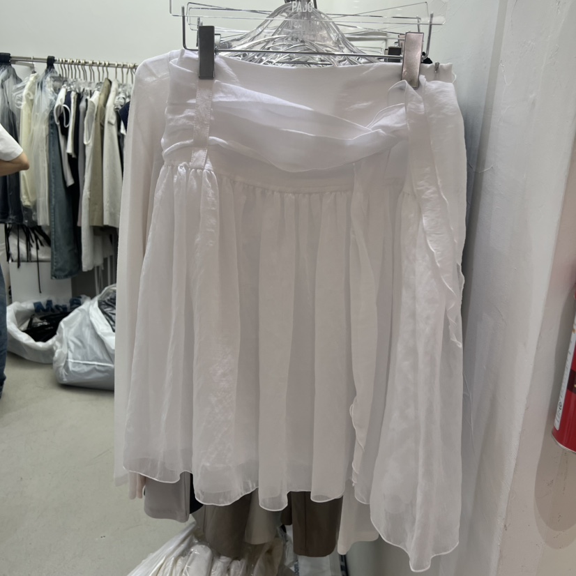 PADO韓國東大門代購女士新款休閑半身裙中短裙可拆卸含圍巾PADO半身裙/中短裙圖色1