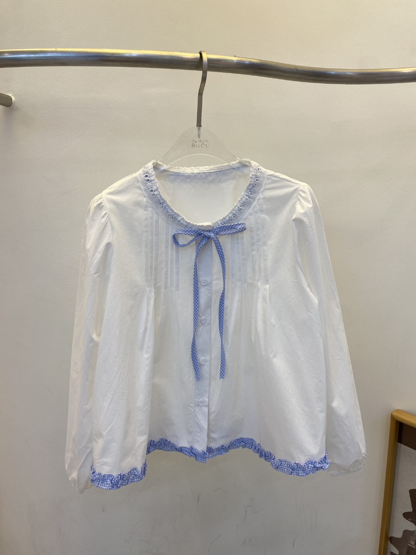 BLACK BIJOU韓國東大門代購女裝新品人氣時尚襯衫蕾絲衫BLACK BIJOU襯衫/蕾絲衫圖色1