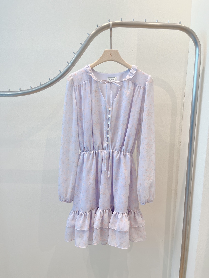 OVE韓國東大門直郵女士新品26春夏熱賣推薦人氣時尚連衣裙OVE連衣裙圖色2