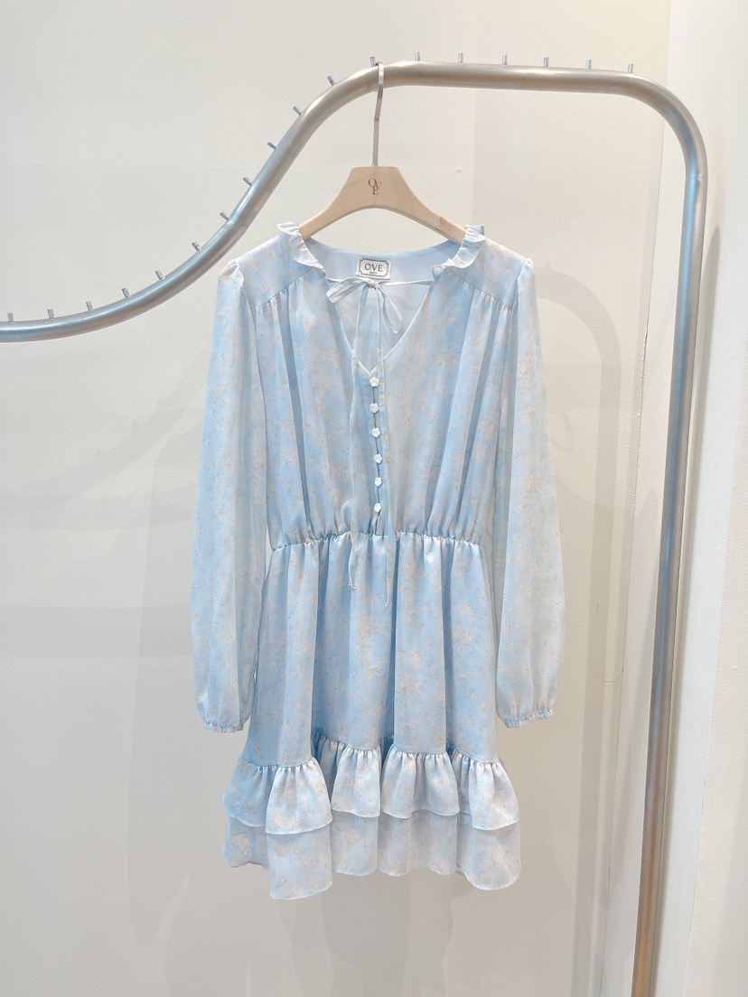 OVE韓國東大門直郵女士新品26春夏熱賣推薦人氣時尚連衣裙OVE連衣裙圖色3