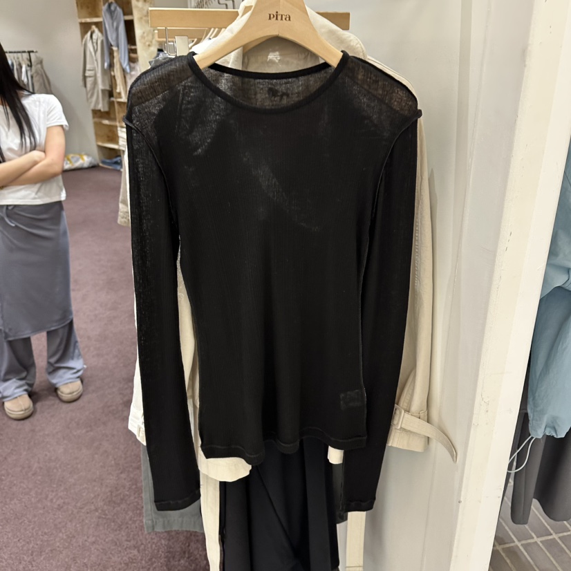 PITA/THEVERLIN韓國東大門代購女裝新品熱賣休閑長袖T恤PITA/THEVERLIN長袖T恤圖色2