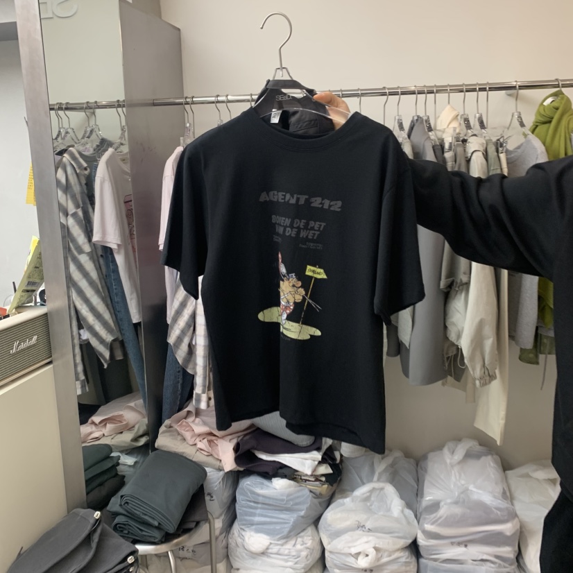 LEESEED-A韓國直郵實拍女士新款職業推薦休閑26春夏人氣T恤SEeD/LEESEEDT恤圖色2