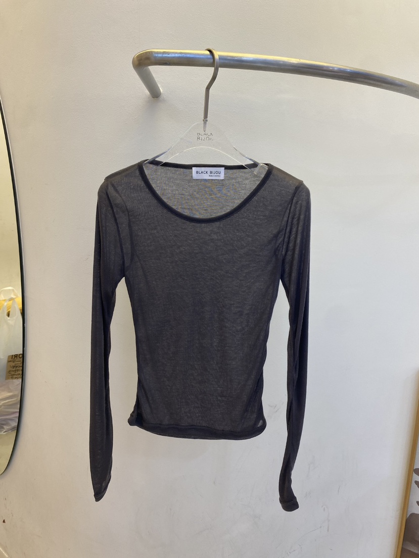 BLACK BIJOU韓國代購女裝新品時尚職業推薦26春夏長袖T恤紗布BLACK BIJOU長袖T恤圖色4