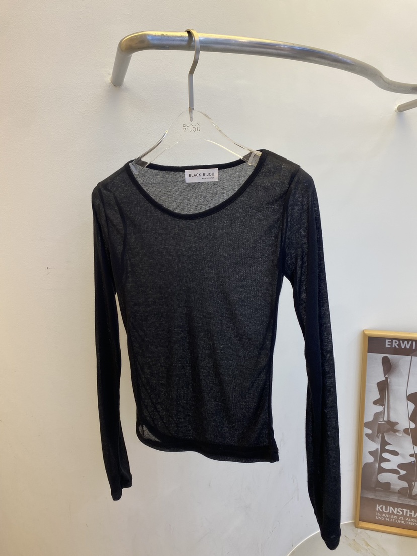 BLACK BIJOU韓國代購女裝新品時尚職業推薦26春夏長袖T恤紗布BLACK BIJOU長袖T恤圖色5