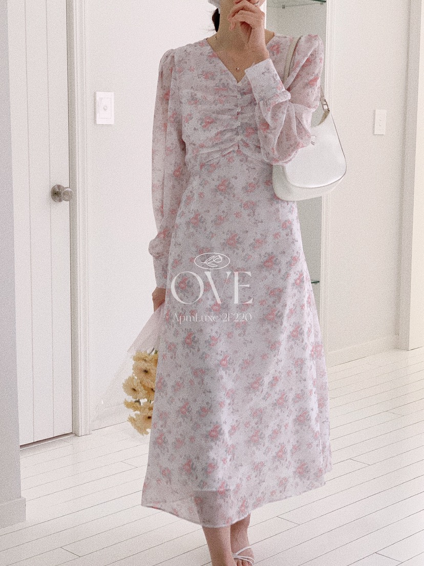 OVE韓國東大門代購女裝新款職業人氣時尚休閑推薦連衣裙褶皺OVE連衣裙