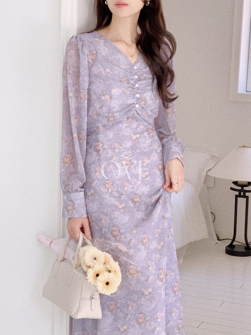 OVE韓國東大門代購女裝新款職業人氣時尚休閑推薦連衣裙褶皺OVE連衣裙