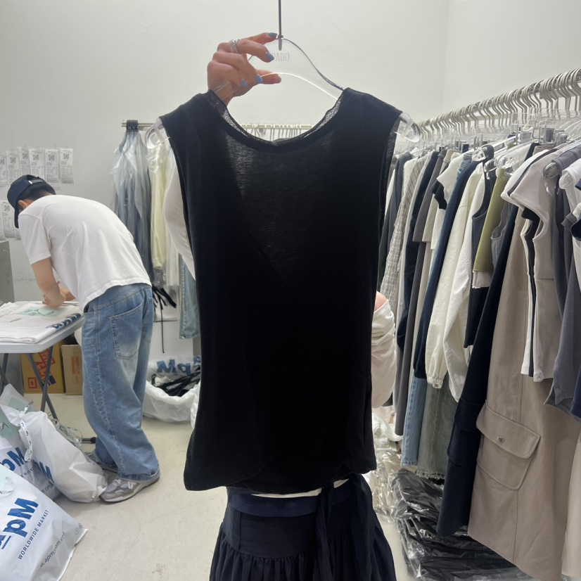 PADO韓國東大門直郵女士新品推薦時尚職業26春夏吊帶背心PADO吊帶/背心圖色4