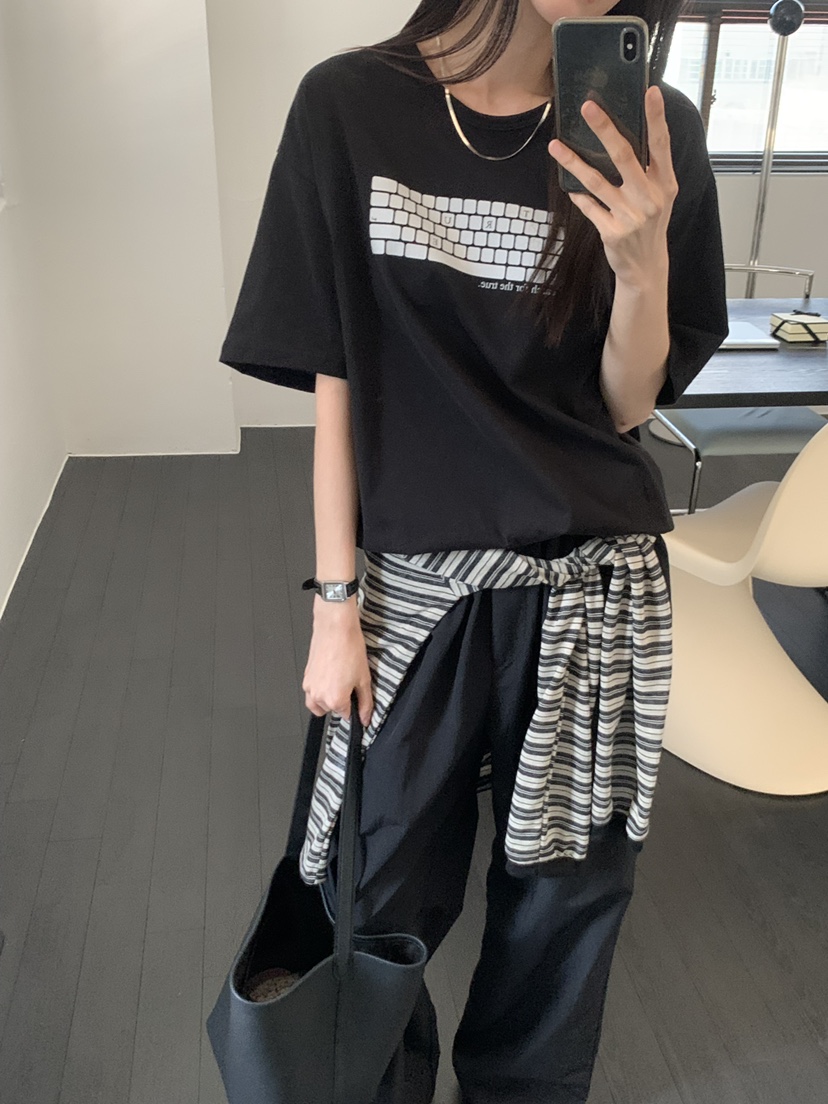 TRUE韓國東大門直郵女裝新品職業26春夏推薦休閑人氣時尚T恤TRUET恤