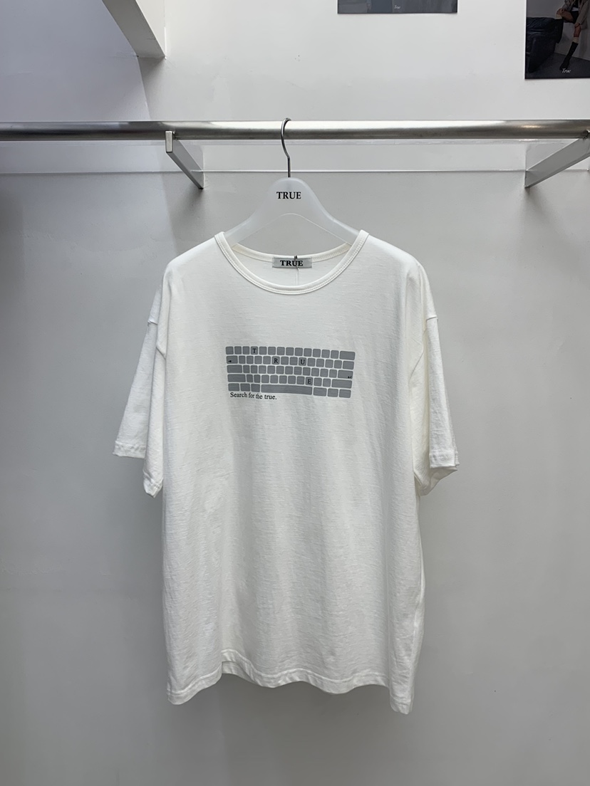 TRUE韓國東大門直郵女裝新品職業26春夏推薦休閑人氣時尚T恤TRUET恤圖色1