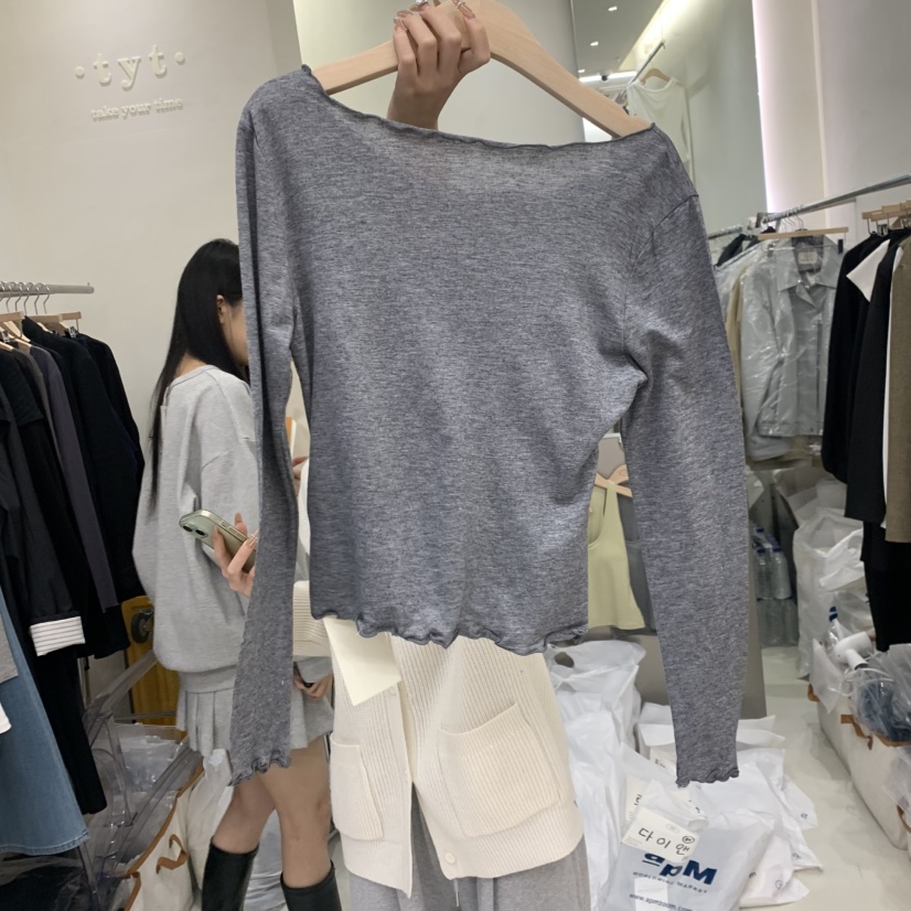 TAKE YOUE TIME韓國東大門代購女士新款26春夏人氣長袖T恤TAKE YOUE TIME長袖T恤