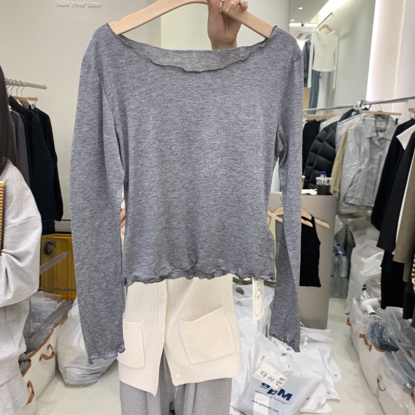 TAKE YOUE TIME韓國東大門代購女士新款26春夏人氣長袖T恤TAKE YOUE TIME長袖T恤圖色1