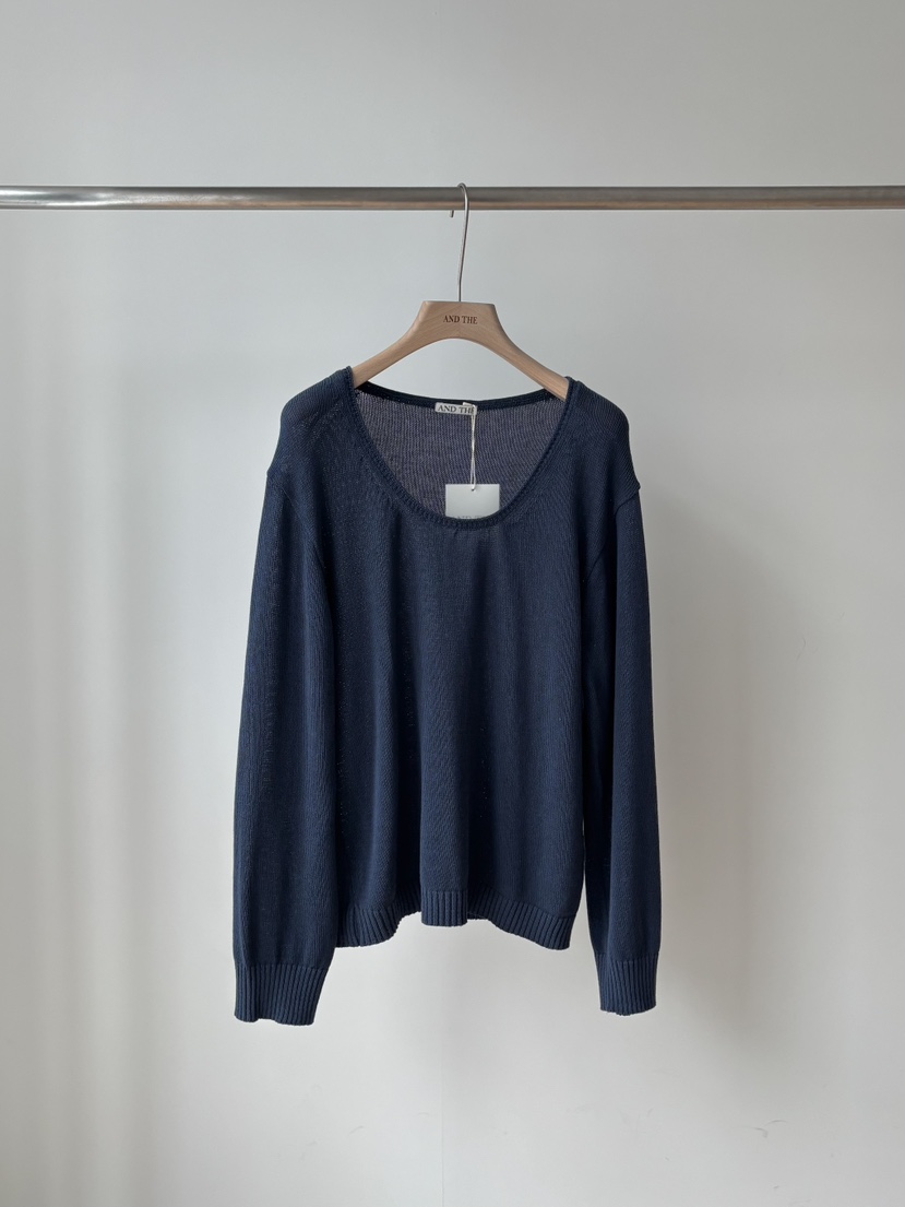 AND THE韓國東大門代購女士新款26春夏人氣休閑針織衫棉質AND THE針織衫圖色5