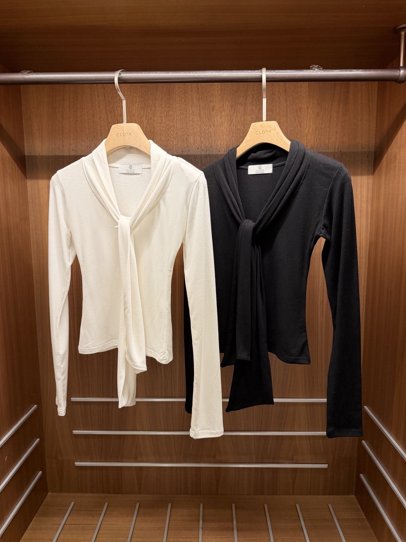 CLOTH韓國東大門直郵女裝新款推薦時尚26春夏職業長袖T恤CLOTH長袖T恤