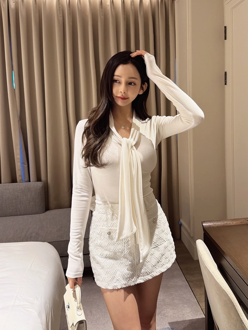 CLOTH韓國東大門直郵女裝新款推薦時尚26春夏職業長袖T恤CLOTH長袖T恤圖色1