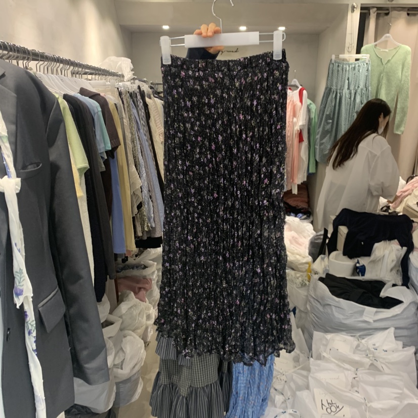 LOGROAD韓國代購女士新品26春夏推薦時尚休閑半身裙中短裙LOG ROAD半身裙/中短裙