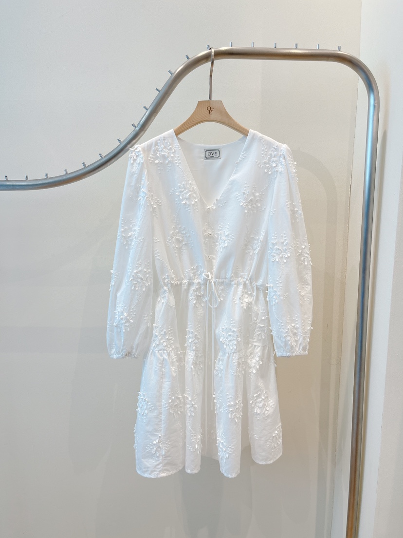 OVE韓國直郵實拍女士新品推薦休閑時尚26春夏職業熱賣連衣裙OVE連衣裙圖色1