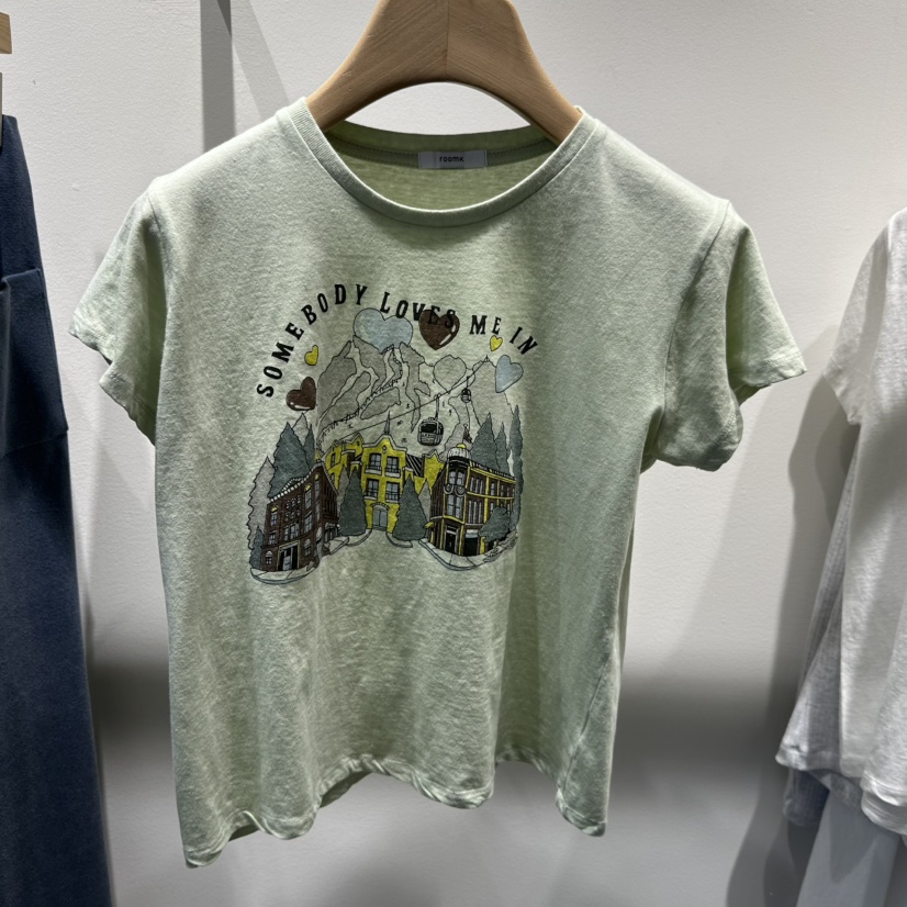 ROOM K-P韓國東大門代購女裝新品熱賣職業休閑26春夏T恤roomkT恤圖色2