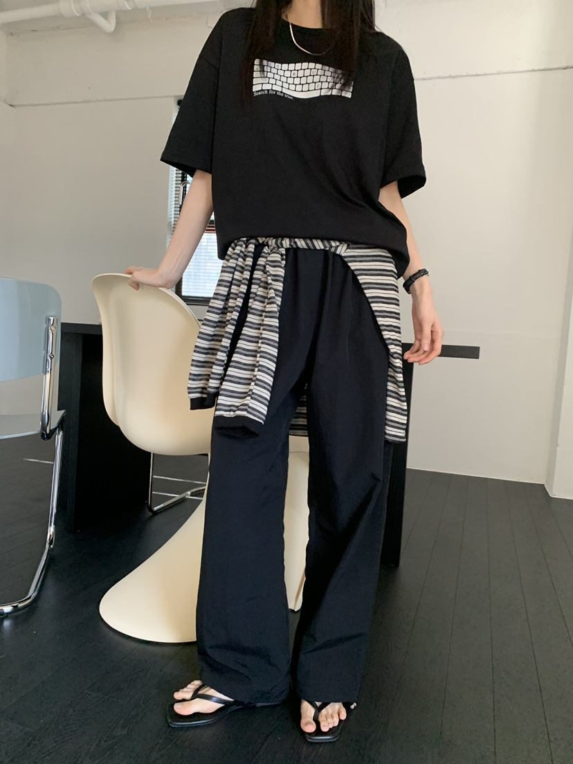 TRUE韓國直郵實拍女士新品休閑職業推薦時尚熱賣人氣休閑褲TRUE休閑褲