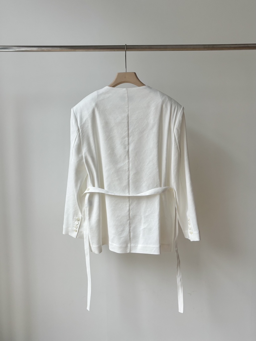 AND THE韓國代購女士新品熱賣推薦人氣26春夏夾克含腰帶AND THE夾克