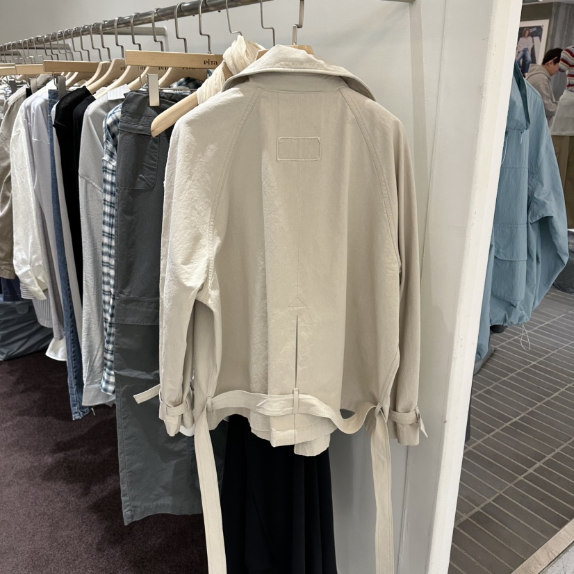 PITA/THEVERLIN韓國代購女士新品休閑熱賣26春夏夾克含腰帶PITA/THEVERLIN夾克