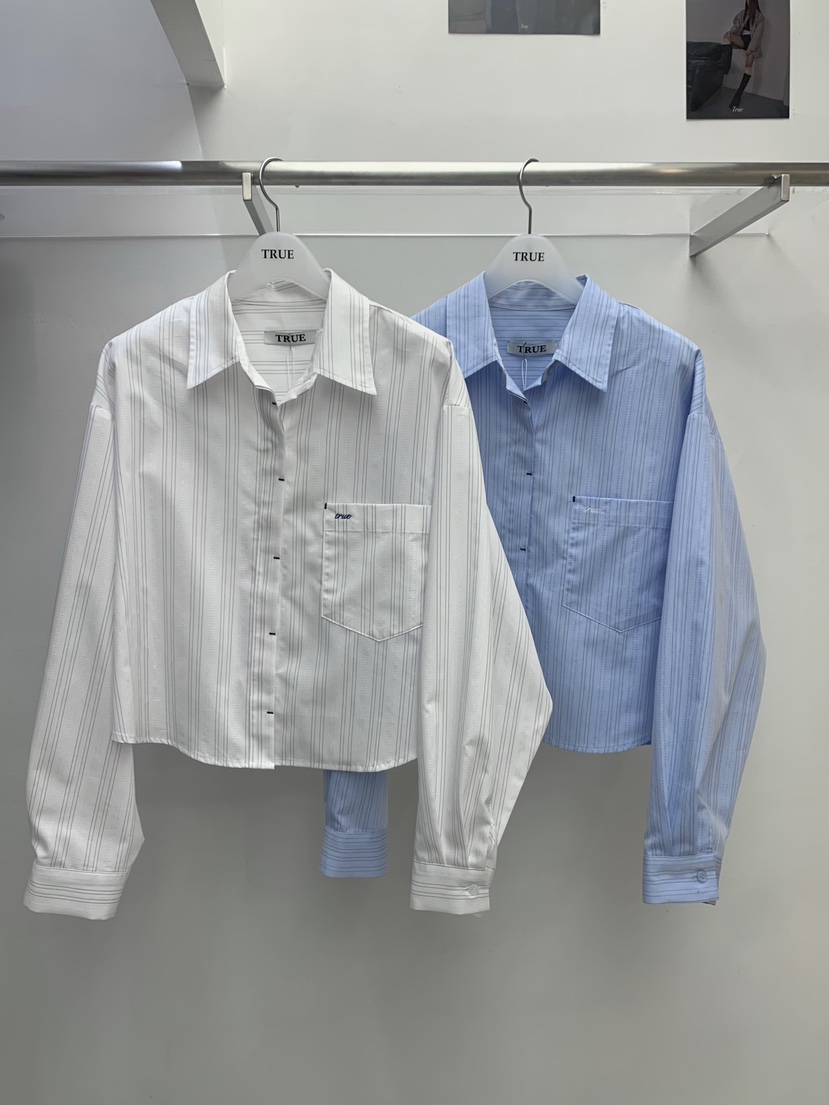 TRUE韓國直郵女裝新品熱賣休閑職業推薦人氣26春夏襯衫蕾絲衫TRUE襯衫/蕾絲衫