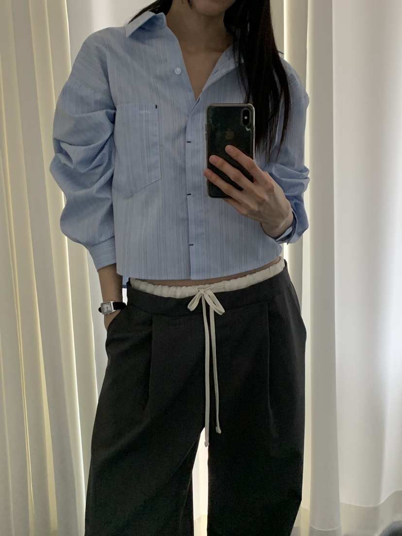 TRUE韓國直郵女裝新品熱賣休閑職業推薦人氣26春夏襯衫蕾絲衫TRUE襯衫/蕾絲衫