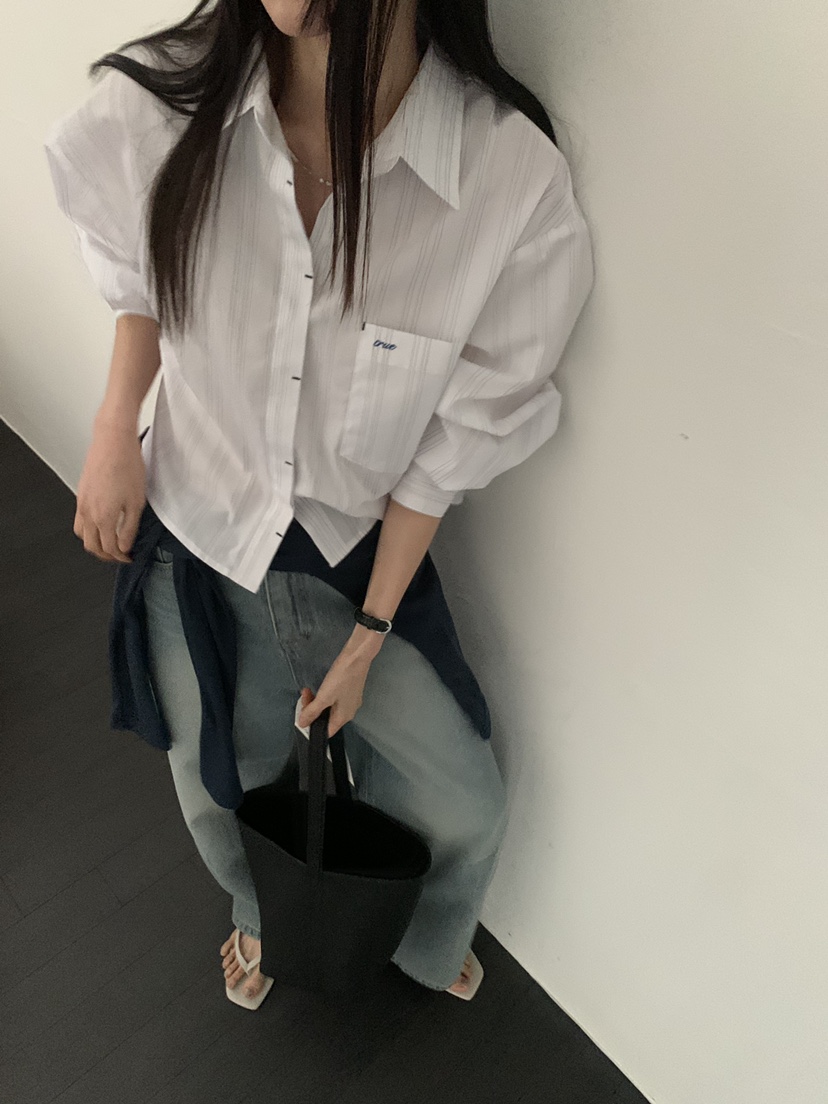 TRUE韓國直郵女裝新品熱賣休閑職業推薦人氣26春夏襯衫蕾絲衫TRUE襯衫/蕾絲衫