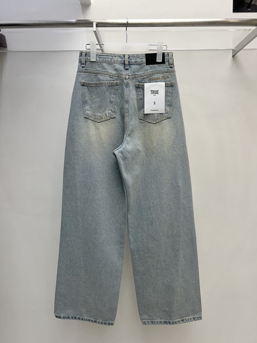 TRUE韓國直郵女裝新款推薦時尚職業人氣熱賣26春夏牛仔褲TRUE牛仔褲