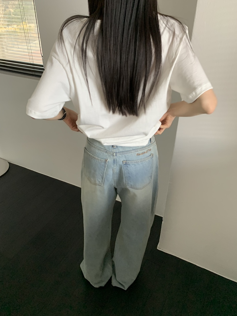 TRUE韓國直郵女裝新款推薦時尚職業人氣熱賣26春夏牛仔褲TRUE牛仔褲