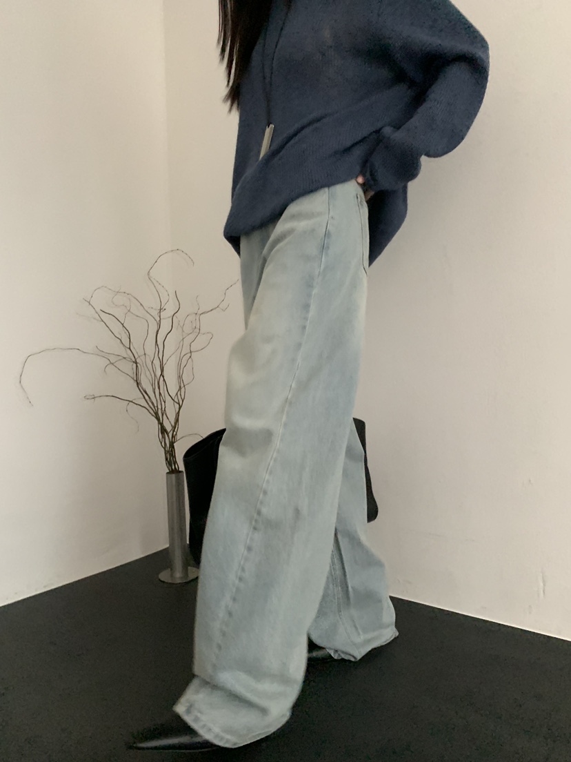 TRUE韓國直郵女裝新款推薦時尚職業人氣熱賣26春夏牛仔褲TRUE牛仔褲