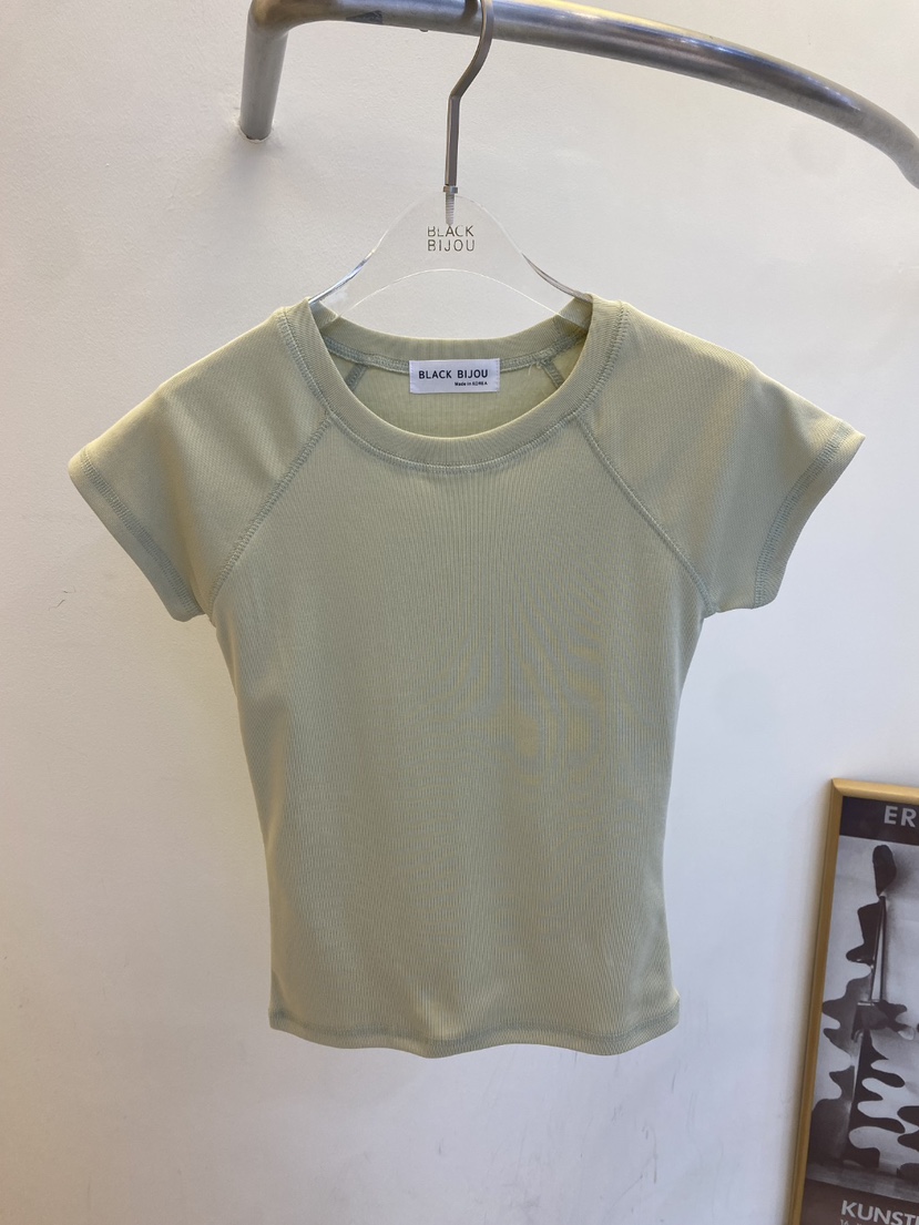 BLACK BIJOU韓國直郵女士新款職業人氣推薦時尚休閑26春夏T恤BLACK BIJOUT恤圖色2
