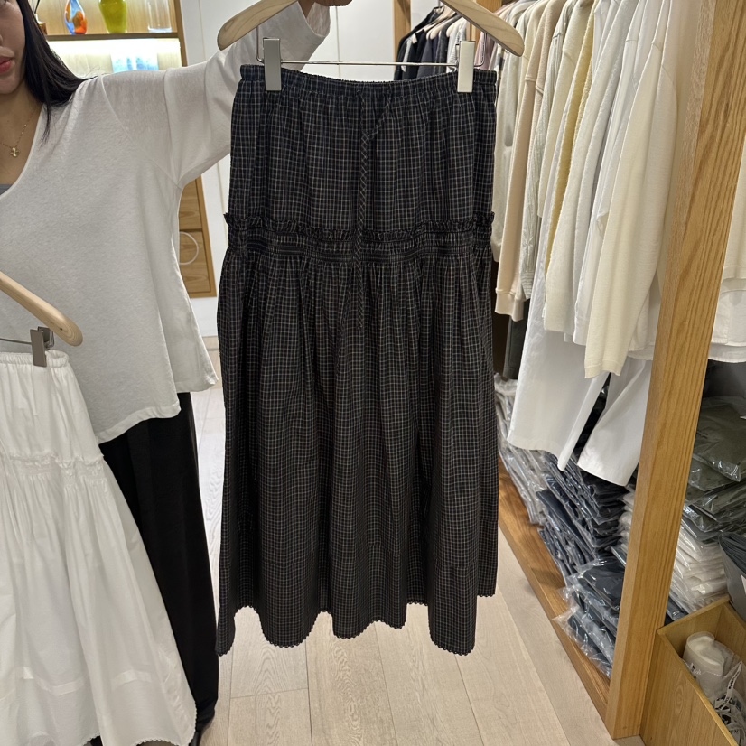 ROUNDER韓國東大門直郵女士新款26春夏熱賣人氣職業休閑長裙ROUNDER長裙圖色2