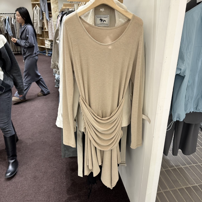 PITA/THEVERLIN韓國代購女裝新款職業26春夏休閑連衣裙褶皺PITA/THEVERLIN連衣裙圖色1