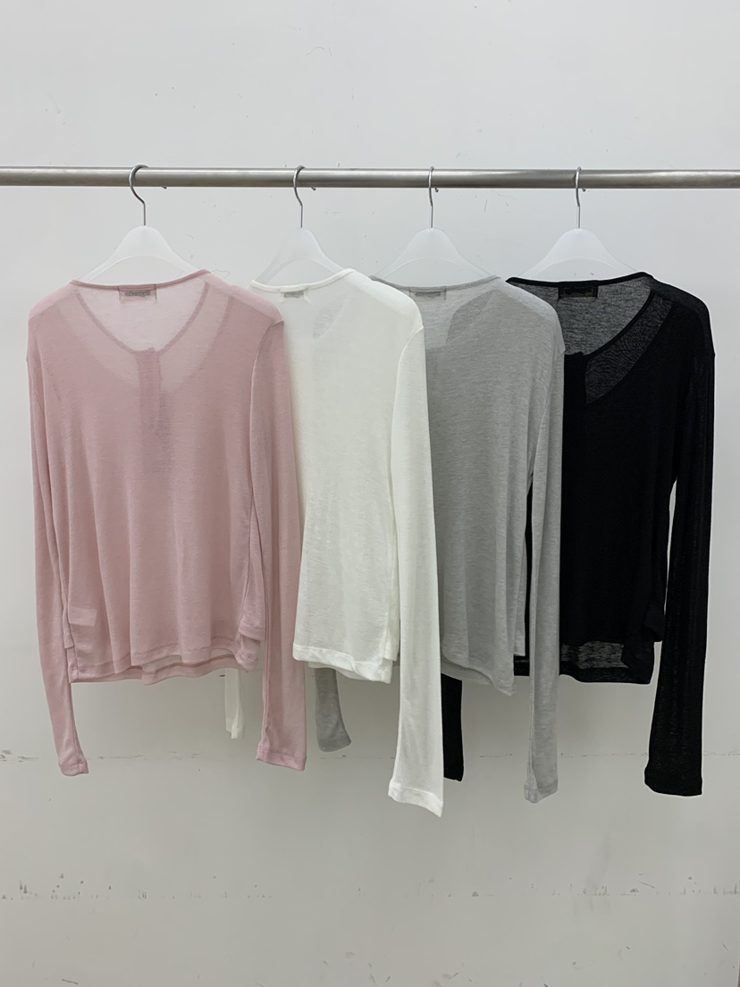 B_GARDER韓國東大門直郵女裝新款職業26春夏休閑推薦長袖T恤B.GARDER長袖T恤