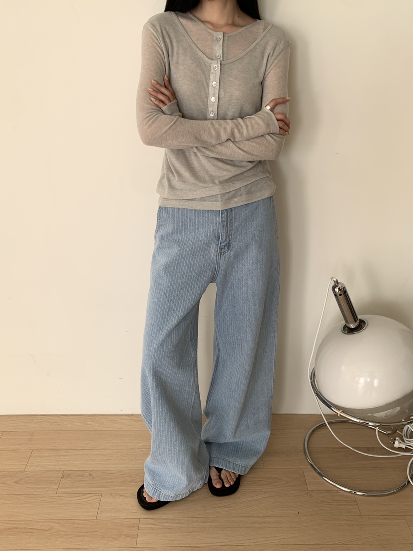 B_GARDER韓國東大門直郵女裝新款職業26春夏休閑推薦長袖T恤B.GARDER長袖T恤