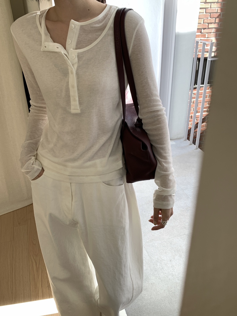 B_GARDER韓國東大門直郵女裝新款職業26春夏休閑推薦長袖T恤B.GARDER長袖T恤圖色3