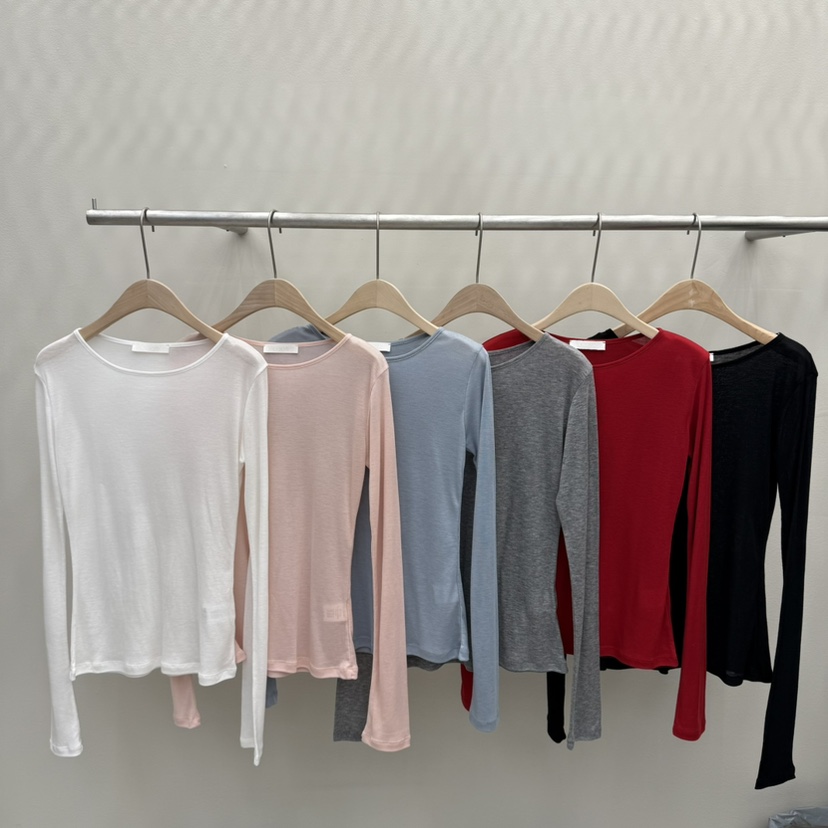 EOOB/LAMEREI韓國代購女士新品休閑推薦熱賣26春夏長袖T恤EOOB/LAMEREI長袖T恤