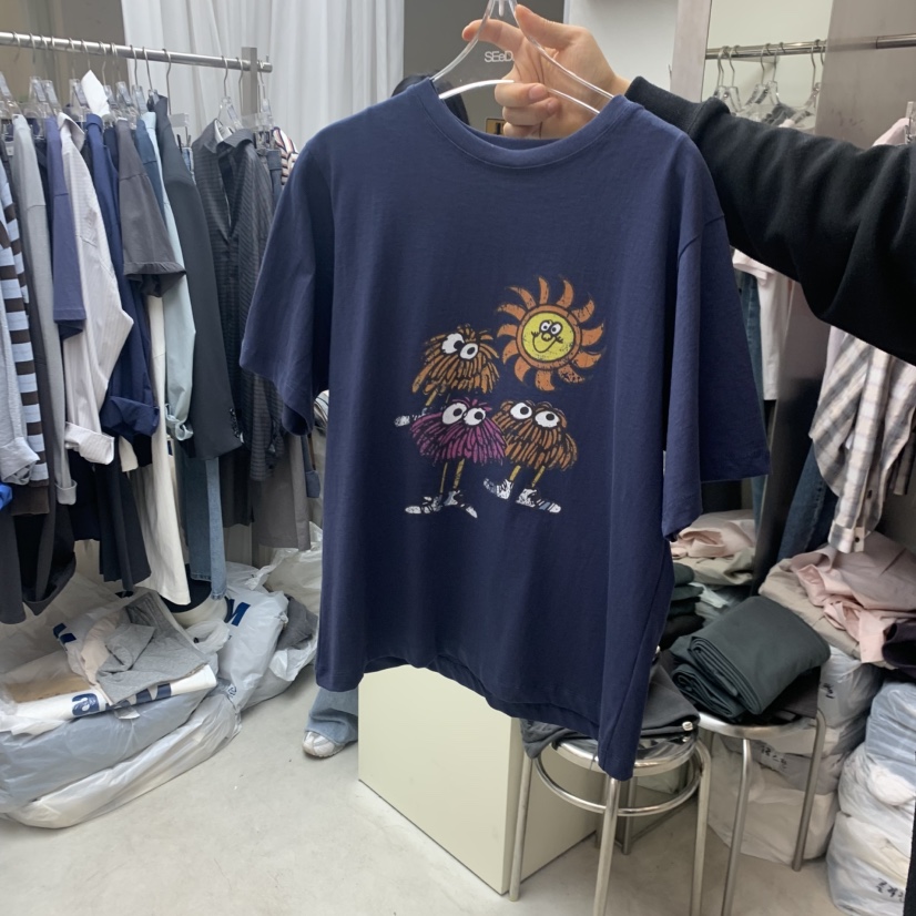 LEESEED-A韓國直郵女裝新款26春夏休閑時尚人氣熱賣職業T恤SEeD/LEESEEDT恤圖色1